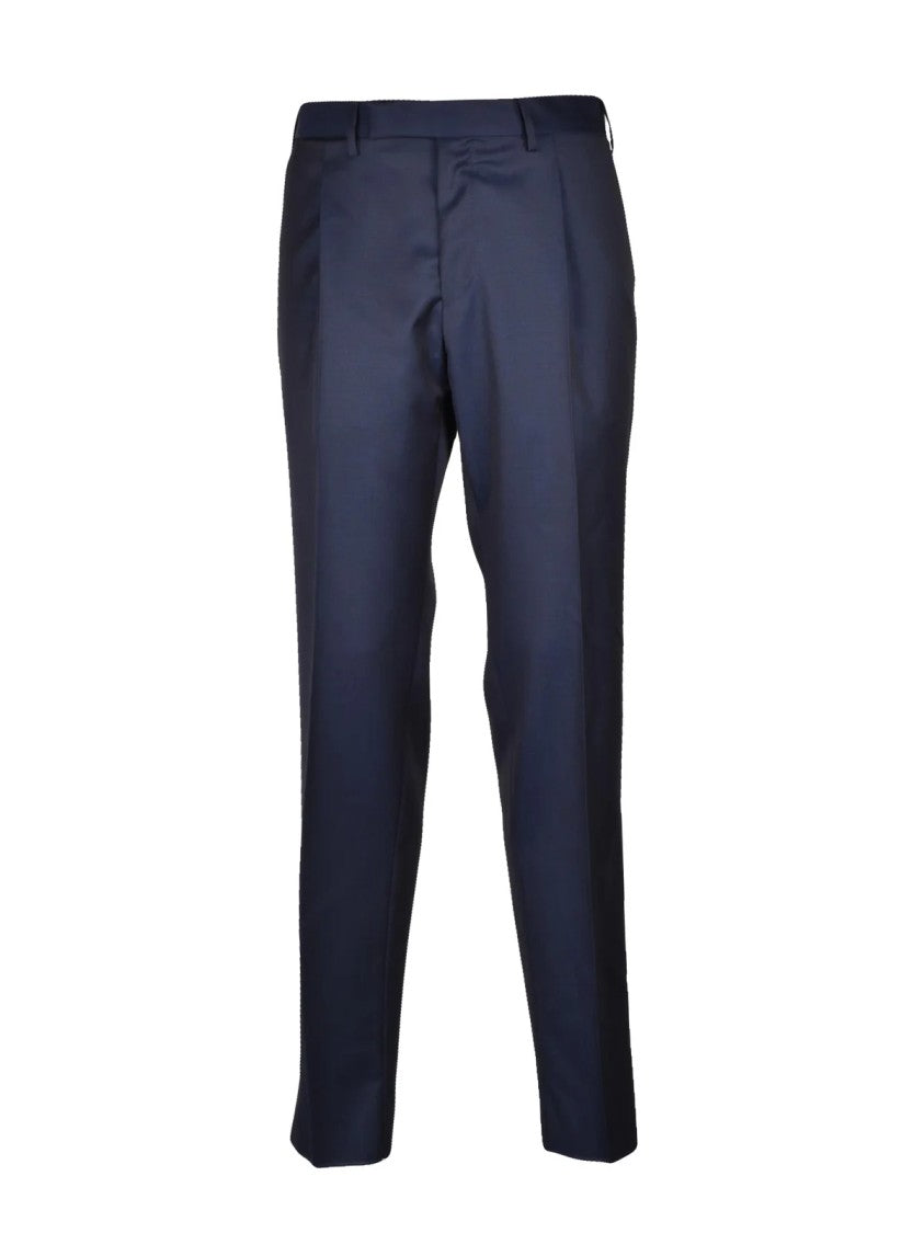 Sartoria Latorre Navy Two-Piece Virgin Wool Suit