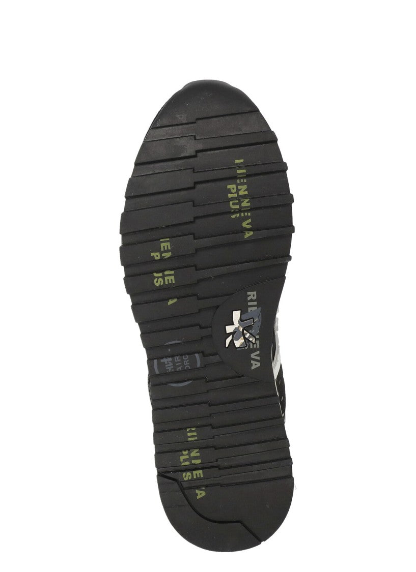 Premiata Black Lucyd 7414 Perforated Sneakers