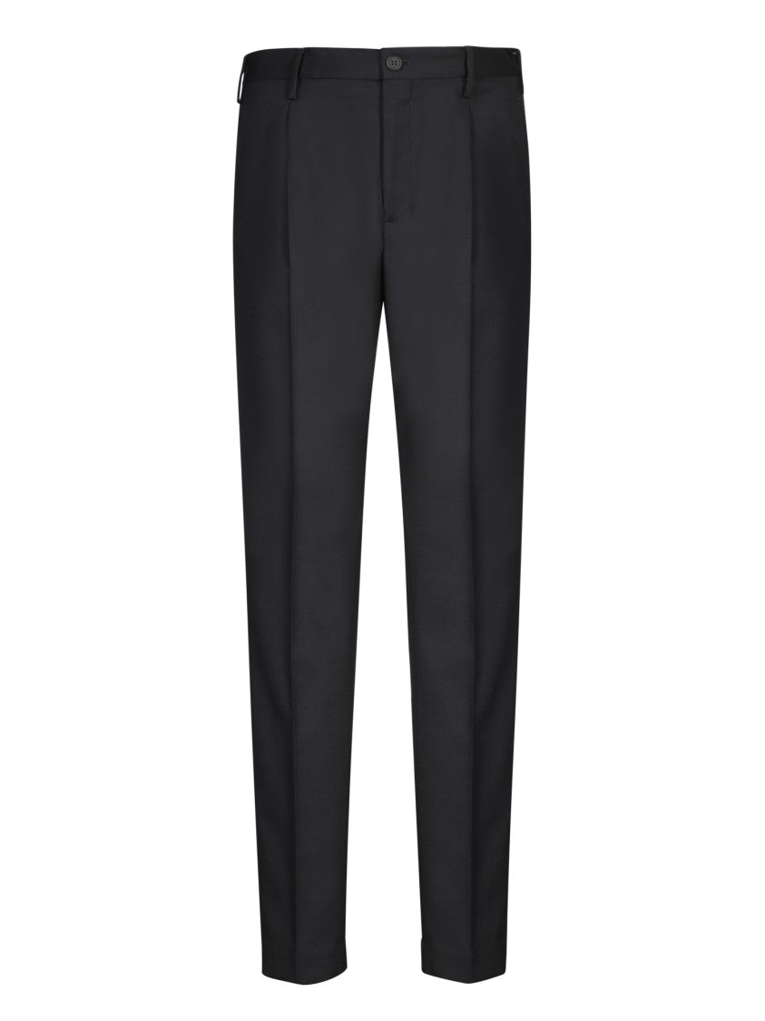 Incotex Tailored Blue Trousers With Adjustable Waistband