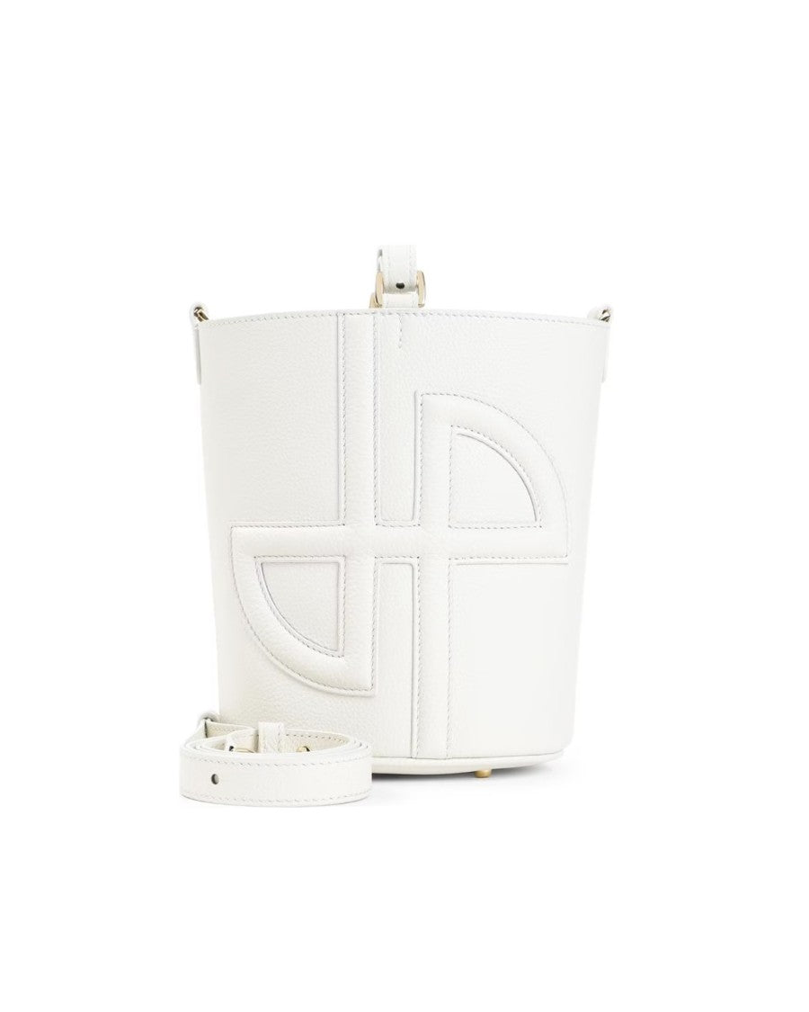 Patou Grained Leather Bucket Handbag
