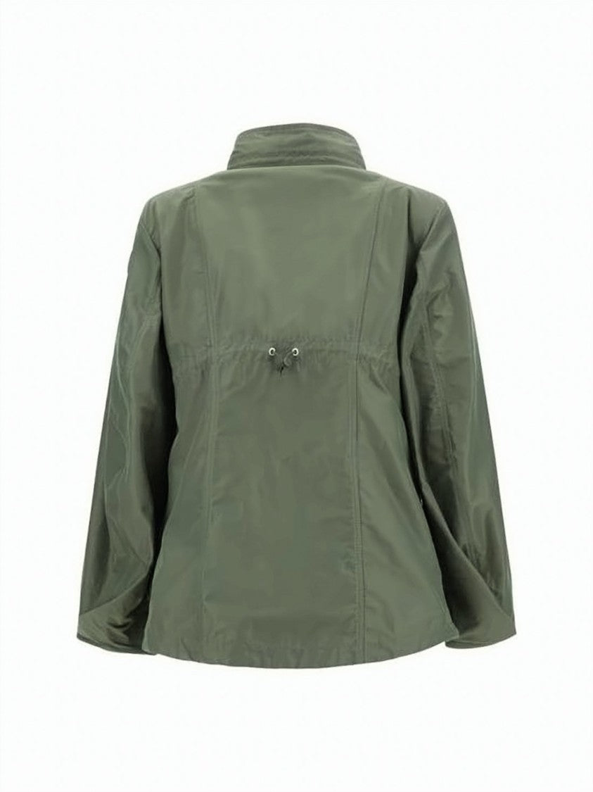 Moncler Structured High-Collar Jacket With Flap Pockets And Adjustable Drawstring