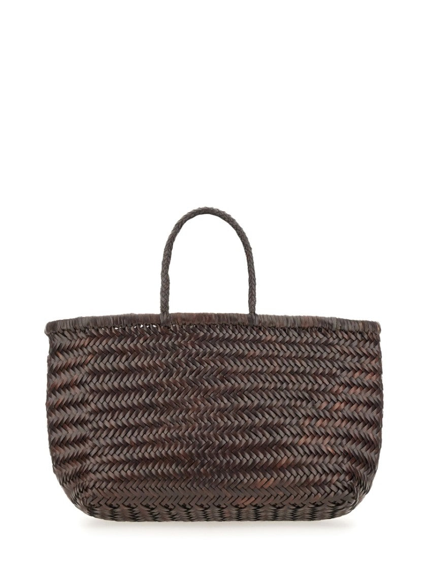 Dragon Diffusion Triple Jump Big Woven Leather Tote Bag
