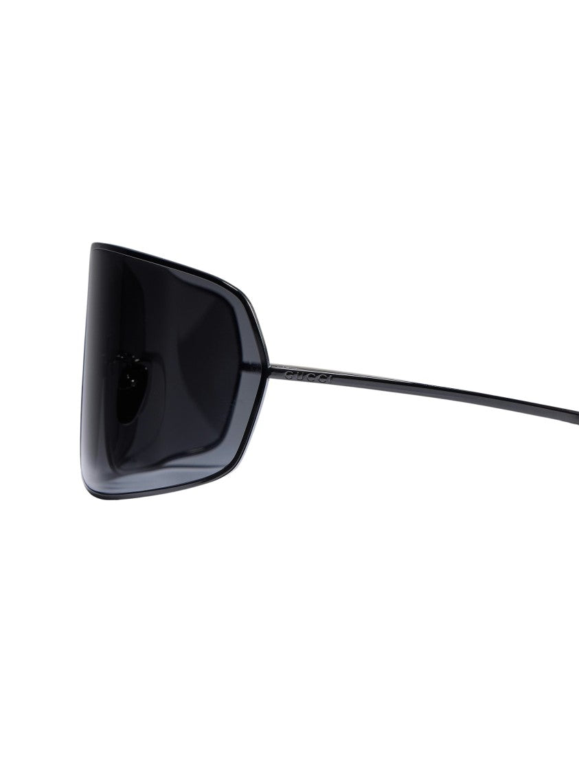 Gucci Gg2276s Black Metallic Curved Sunglasses