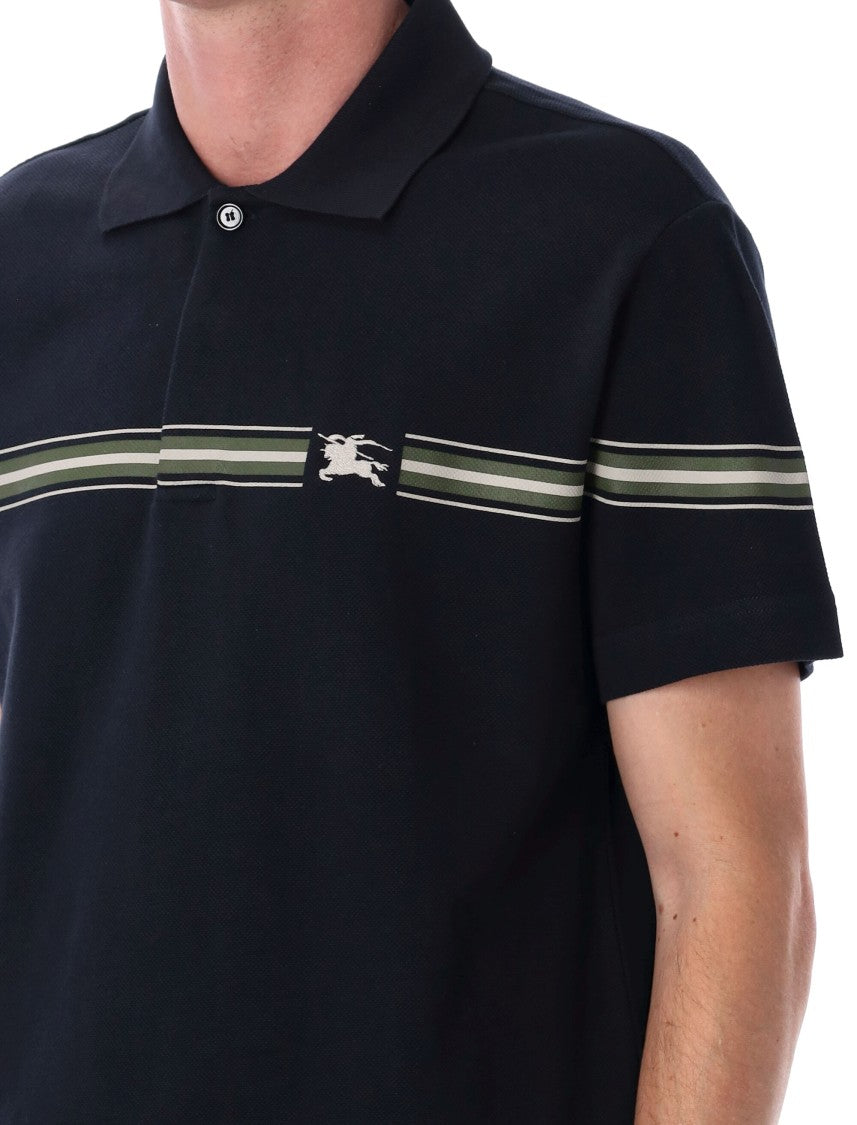 Burberry Black Short-Sleeved Polo Shirt
