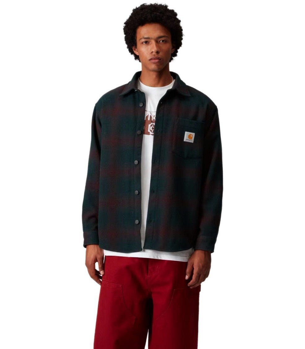 Carhartt Wip Brennan Check Teal Shirt Jacket