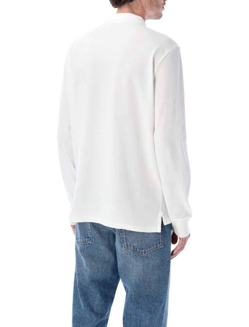 Polo Ralph Lauren Long-Sleeve Cotton Piqué Polo Shirt Custom Slim-Fit
