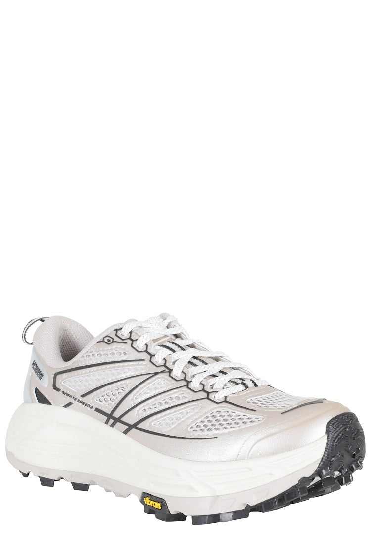 Hoka Beige U Mafate Speed 2 Ts Polyester Rubber Sneakers