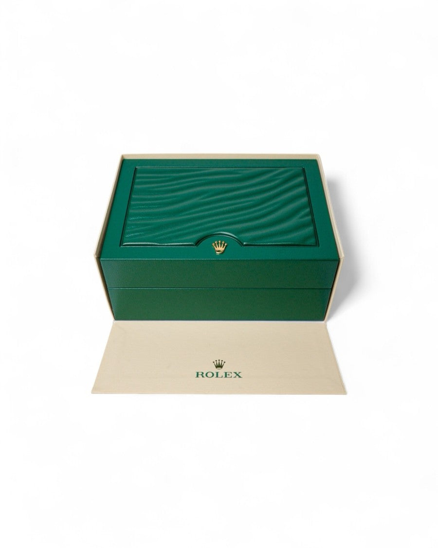 Rolex Small Green Leather Rolex Oyster Box