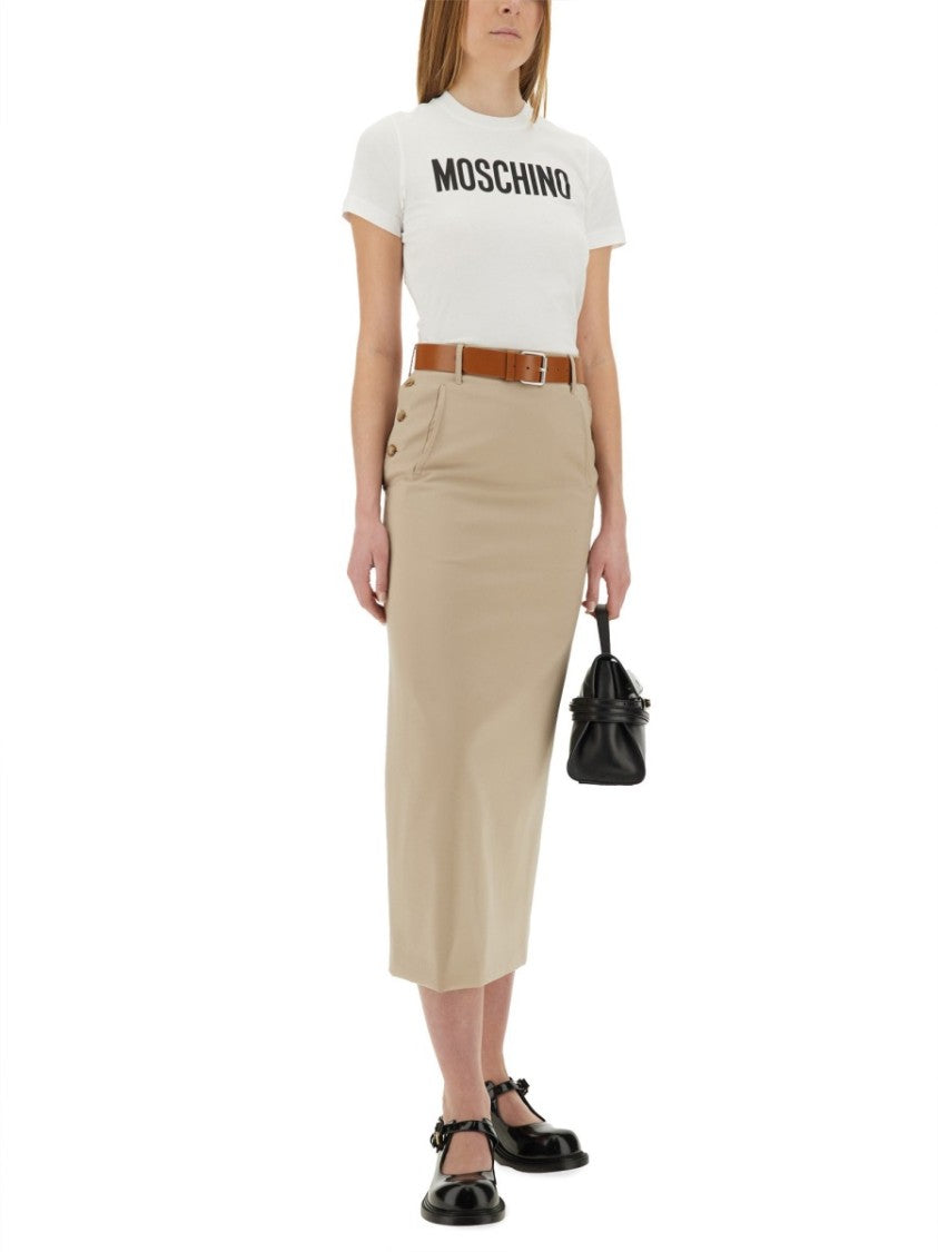 Moschino "Tailored Twist" Long Skirt