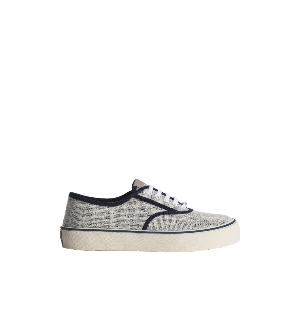 Christian Dior Textured Fabric Low-Top Sneaker With Monogram Motif