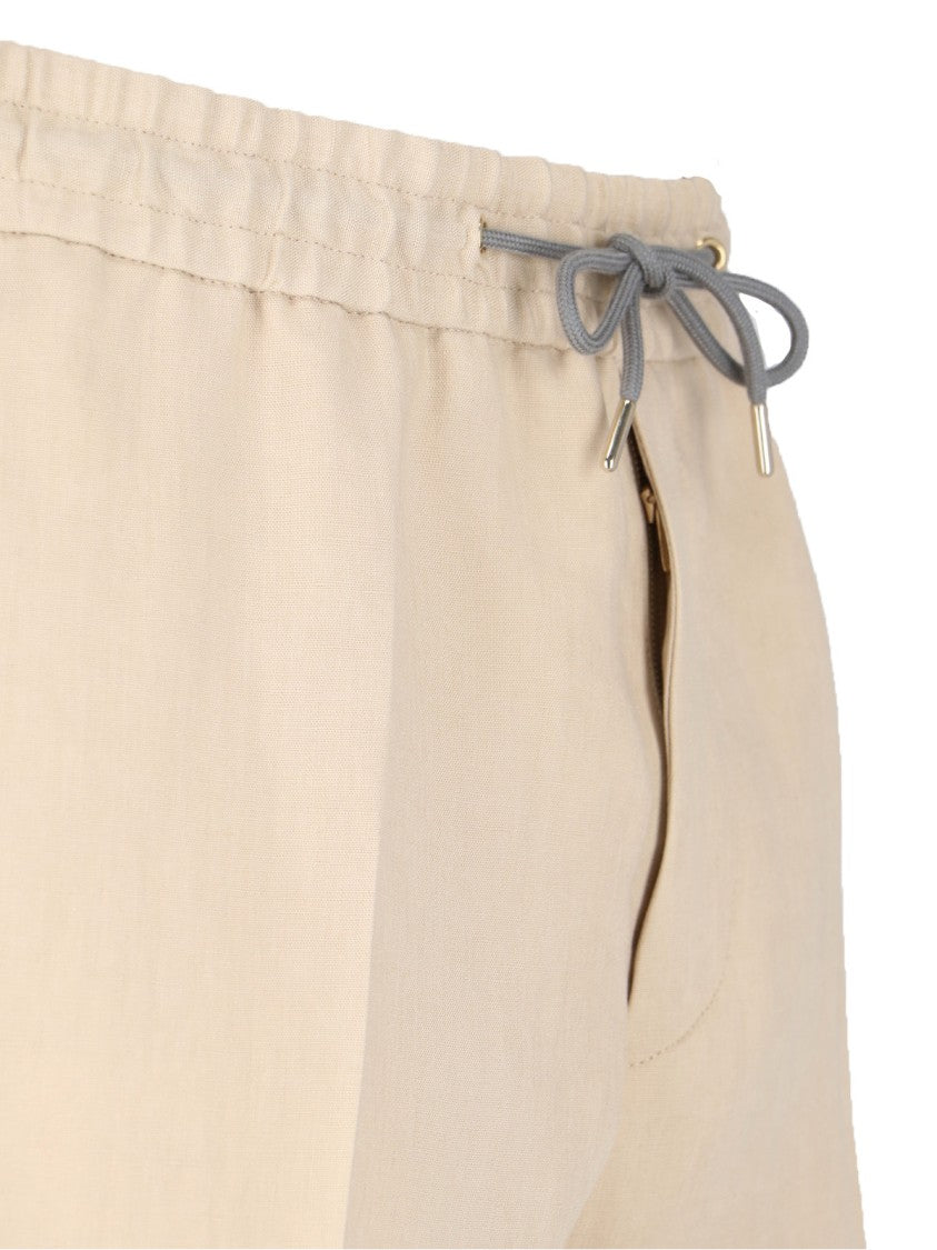 Paul Smith Linen Tracksuit Bottoms – Beige