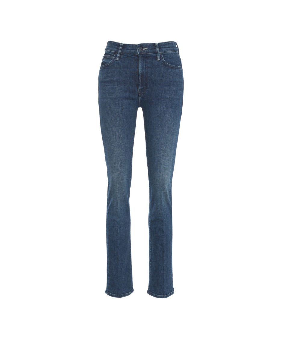 Mother Skinny Jeans With Classic Five-Pocket Design And Mid-Rise Fit