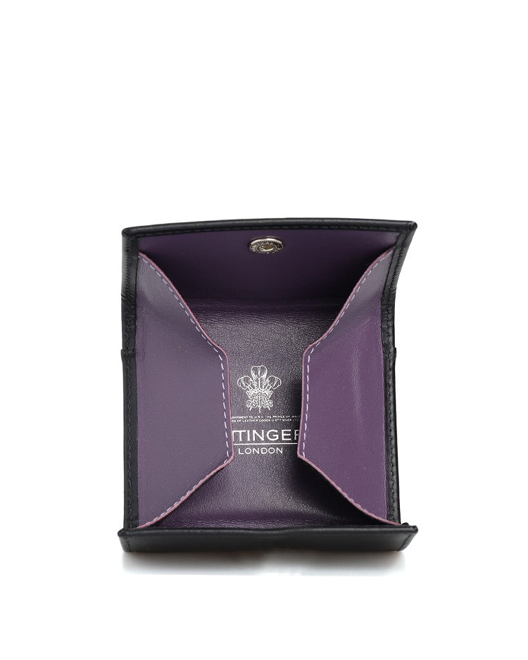 Ettinger Tri-Fold Coin Purse With Silver Button Closure