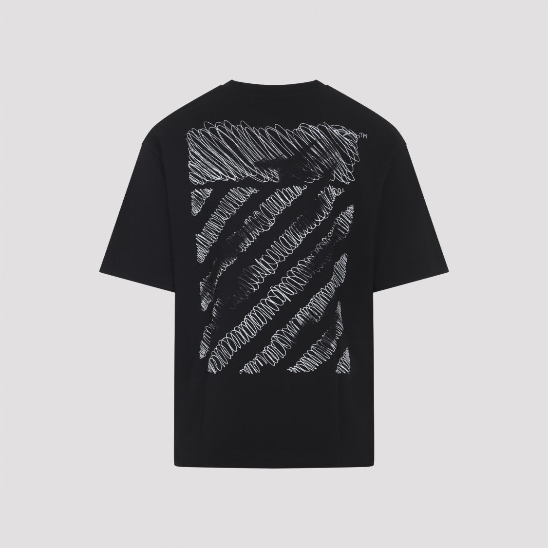 Off-White Black Short-Sleeve Cotton T-Shirt