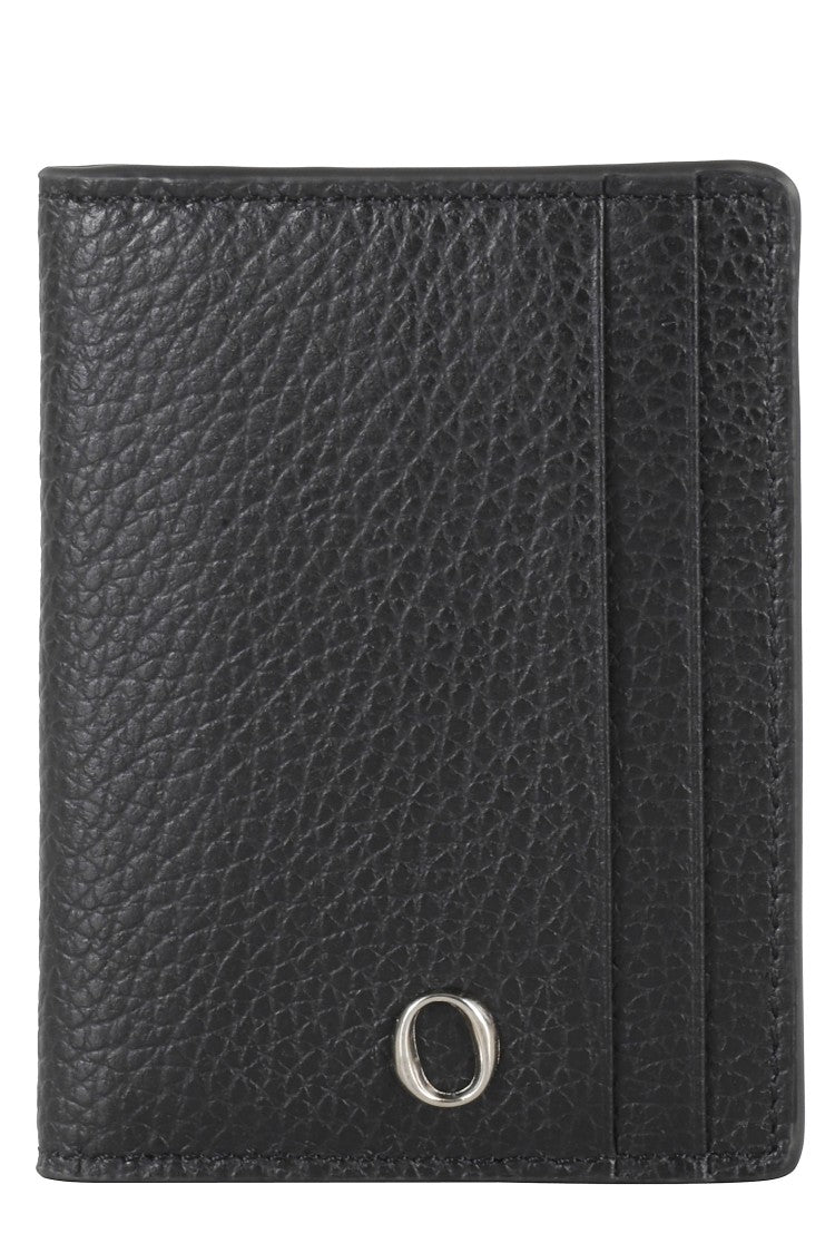 Orciani Book-Style Card Holder Micron Leather