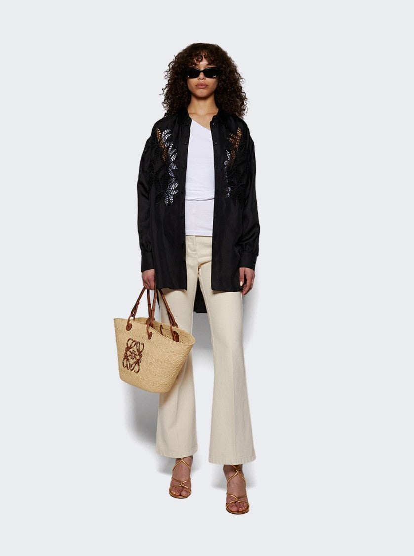 Patou One Shoulder Knit Top White