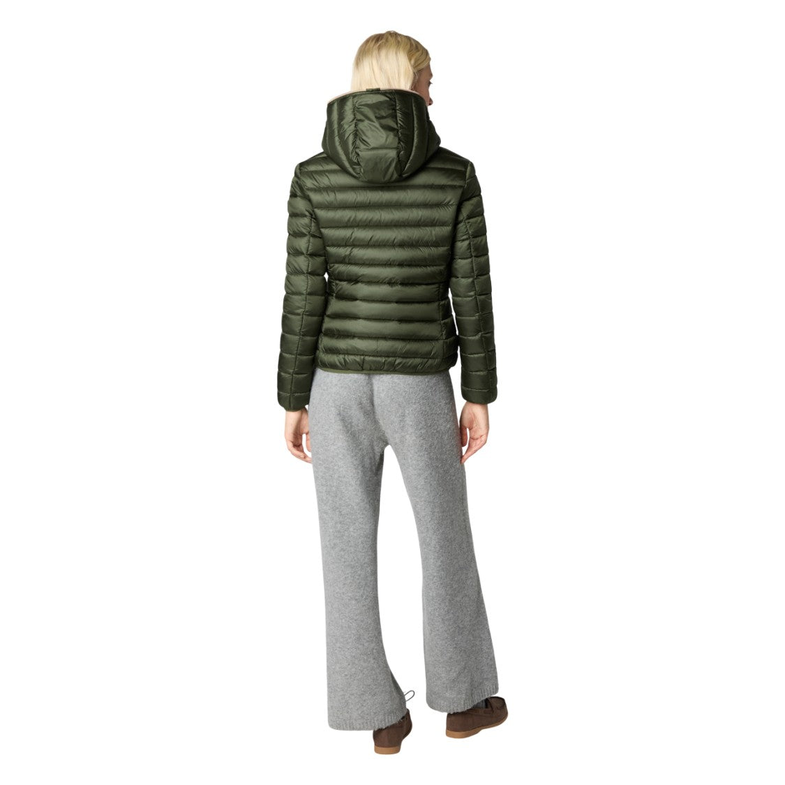 Save The Duck Lightweight Quilted Coat With Zip-Up Hood