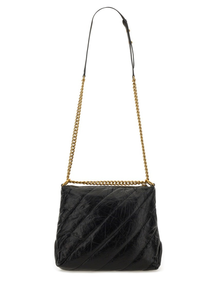 Balenciaga Quilted Black Hobo Bag With Gold-Tone Hardware