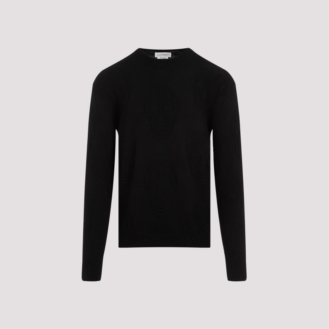 Alexander Mcqueen Black Cotton Pullover
