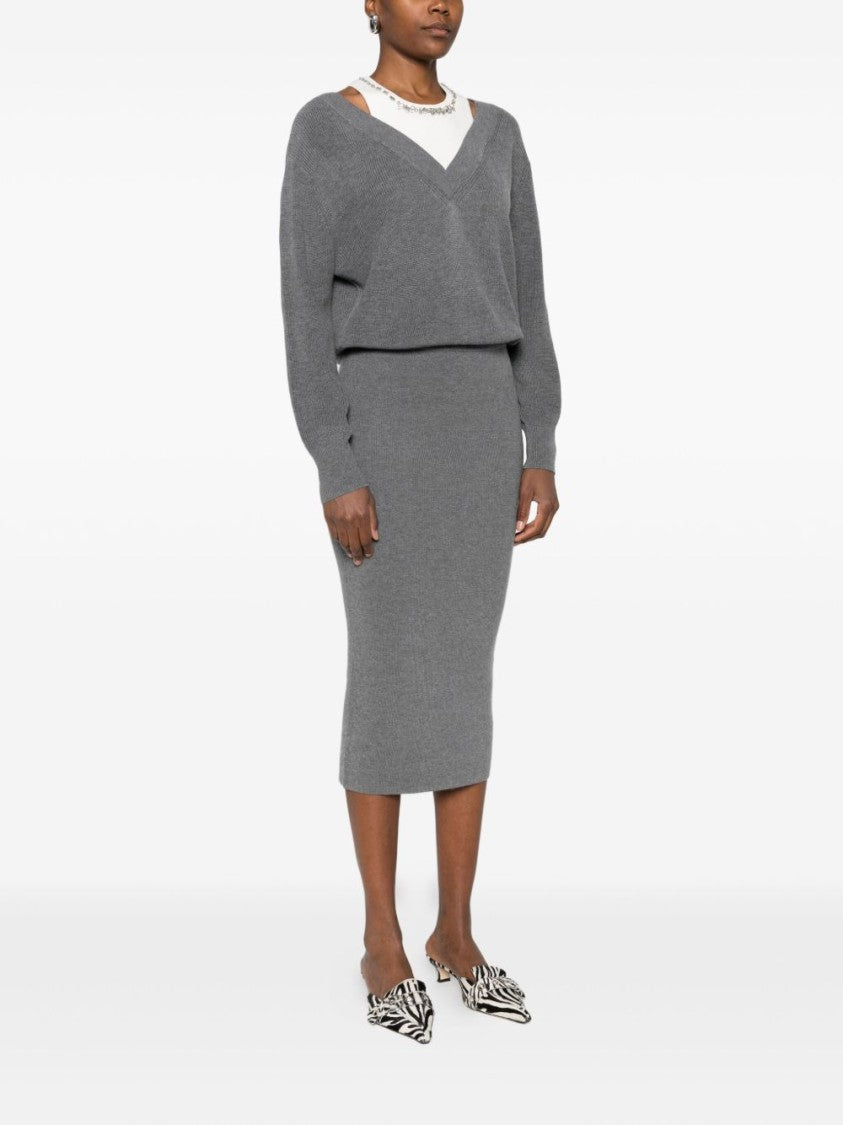 Liu Jo Relaxed Knit Midi Dress