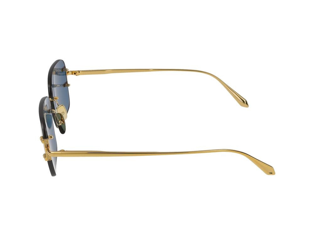 Linda Farrow Sunglasses Lfl1476 Sasha C2 Yellow Gold/Light Gold 58/17/145