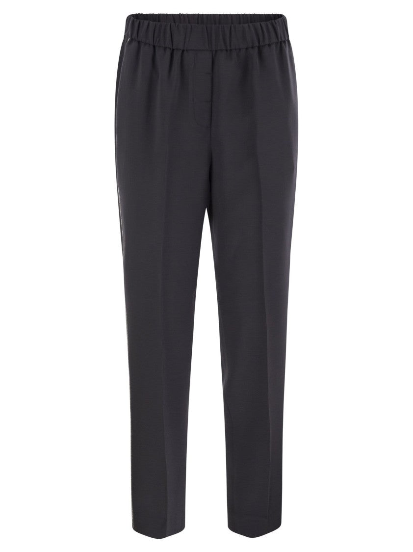 Peserico Stretch Viscose Technical Canvas Soft Pants