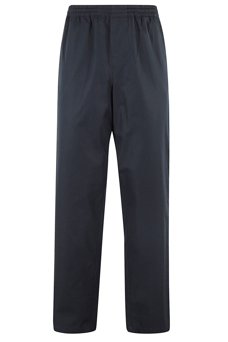 Aspesi Navy Blue Straight Fit Cotton Poplin Pants