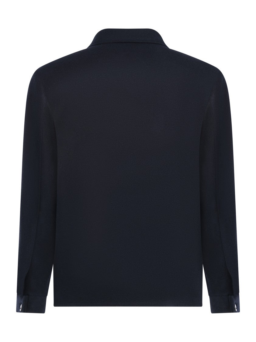 Franzese Collection Midnight Blue Tailored Wool Jacket