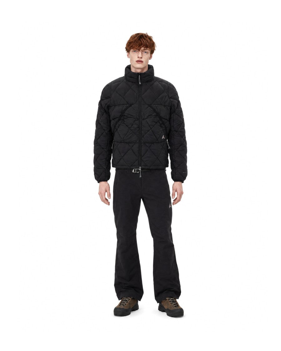 Roa Black Centipede Buckle Wide-Fit Cotton Chino Pants