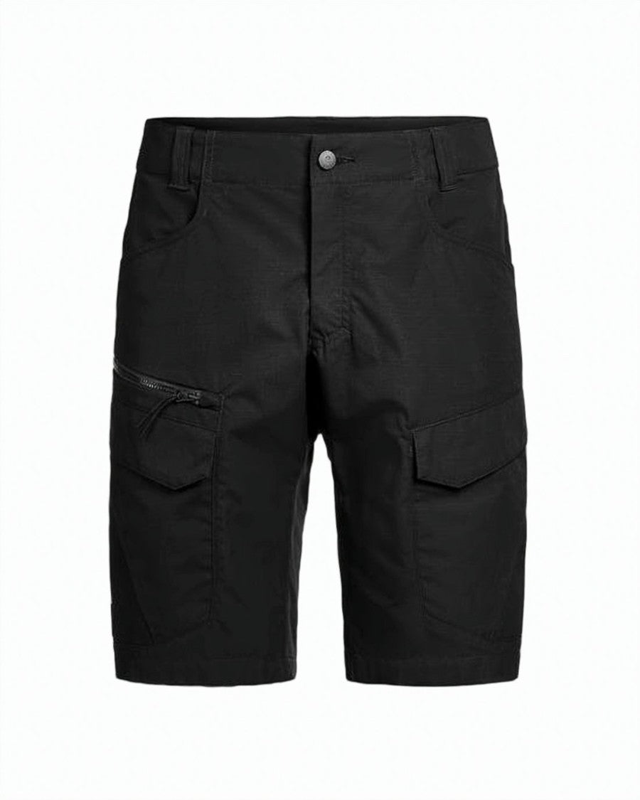Lundhags Functional Black Shorts With Multi-Pocket Design And Durable Finish