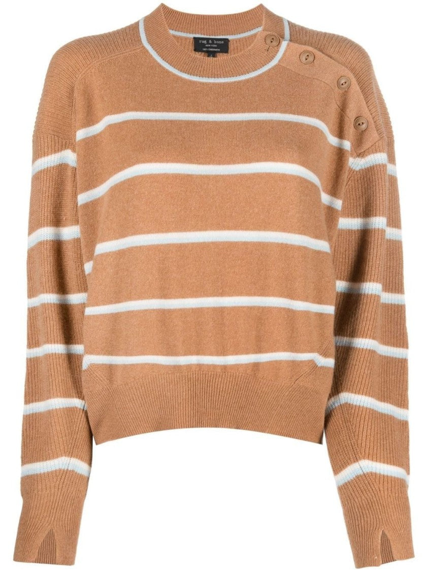Rag & Bone Pierce Cashmere Stripe Sweater