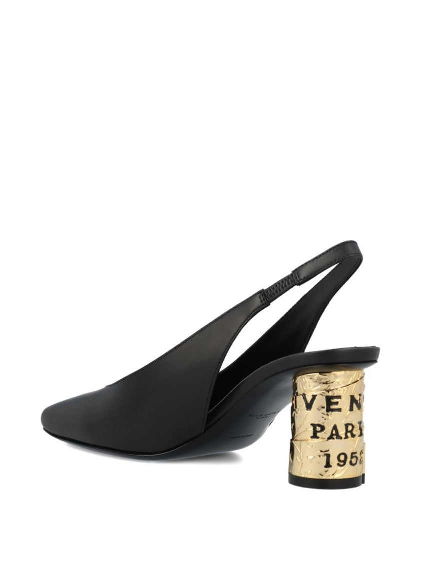 Givenchy Black Silk And Nylon Pointed Heels