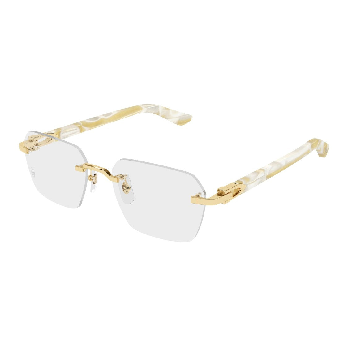 Cartier Ct0623o Rectangular Rimless Eyeglasses