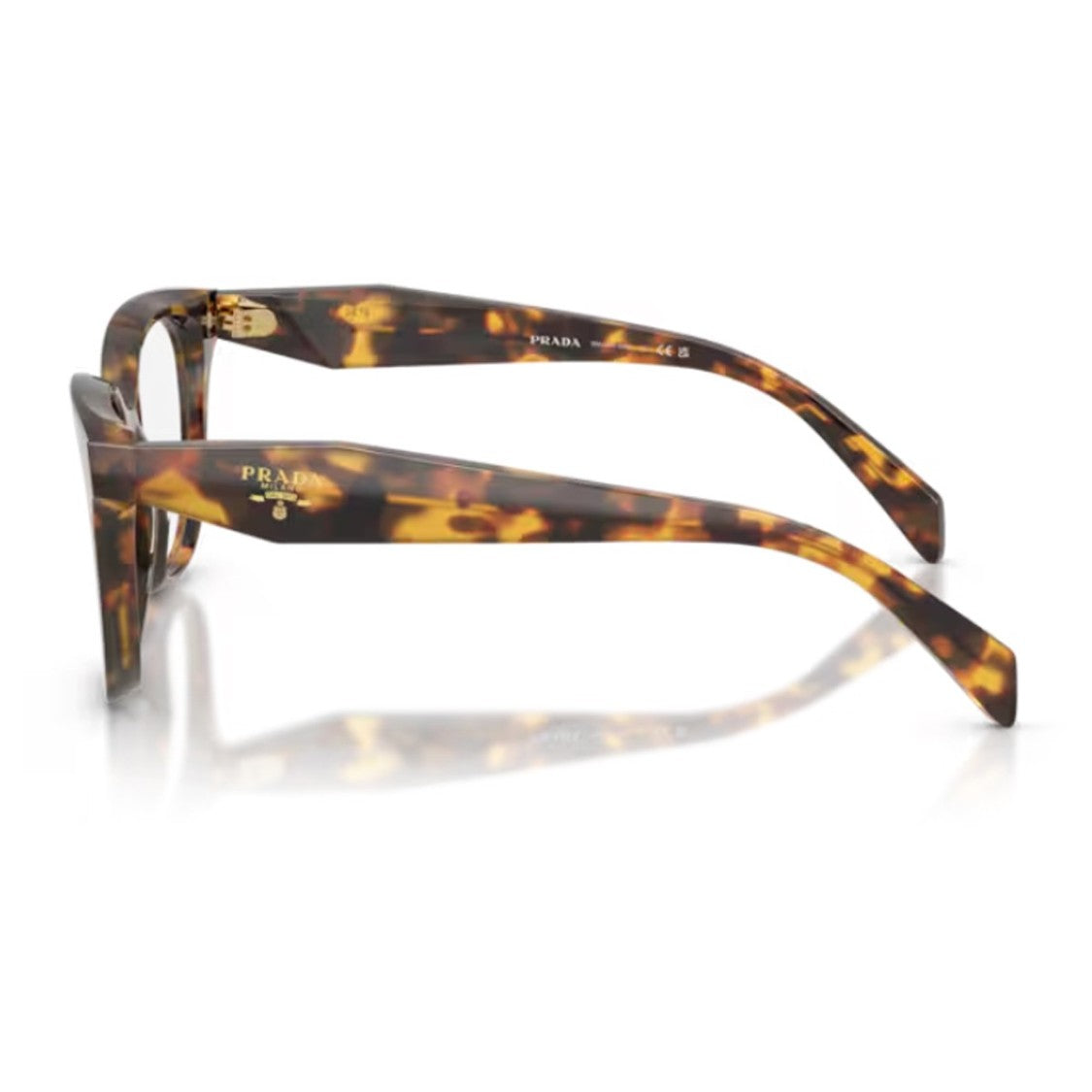Prada Havana Pr C11v 3D Textured Butterfly Eyeglasses