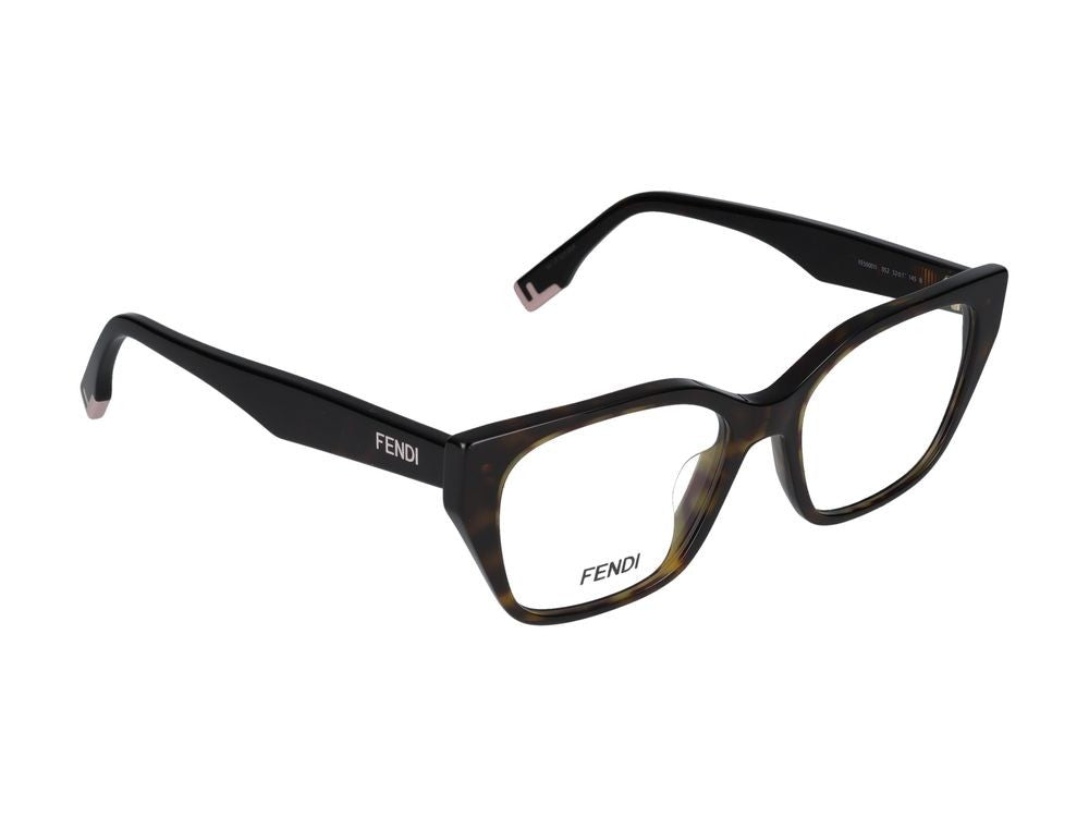 Maison Fendi Tortoiseshell Oversized Frame Eyeglasses