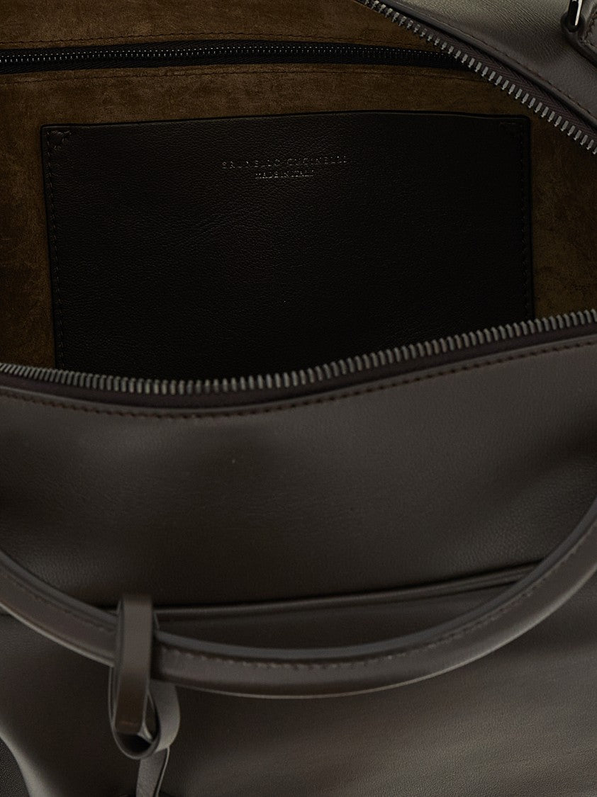 Brunello Cucinelli Boston Explorer' Medium Handbag