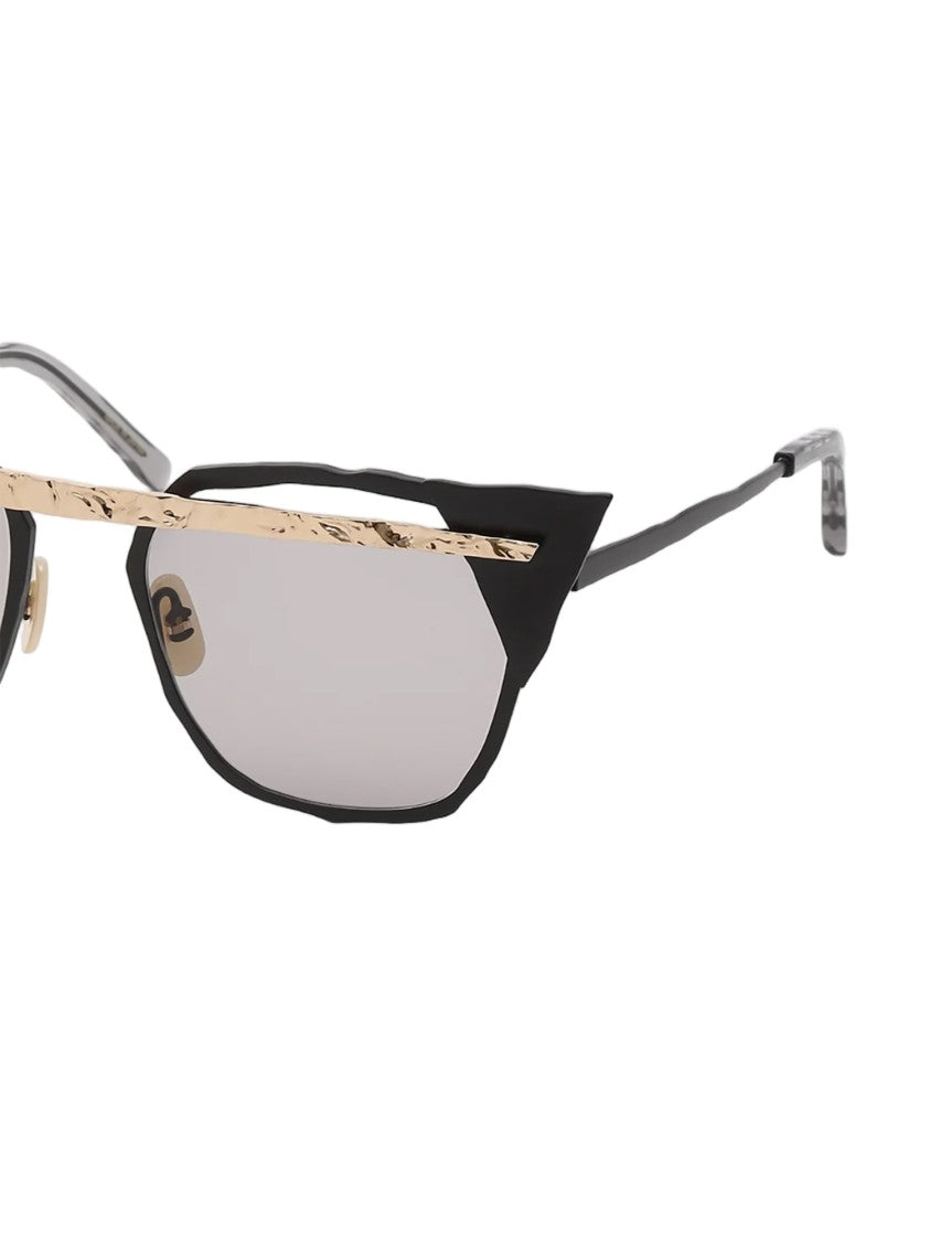 Masahiromaruyama Black Titanium International Fit 51 Mm Sunglasses