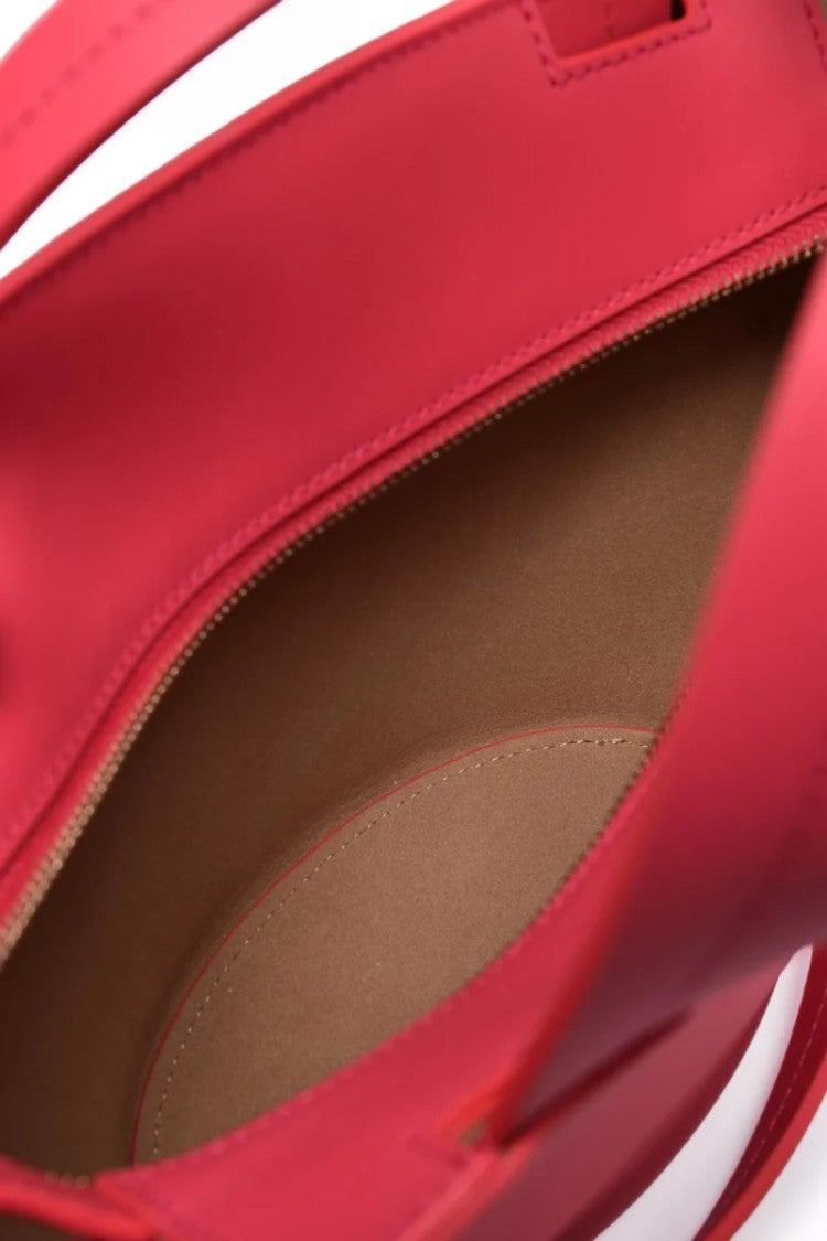 Patrizia Pepe Leather Shoulder Bag - Fuchsia