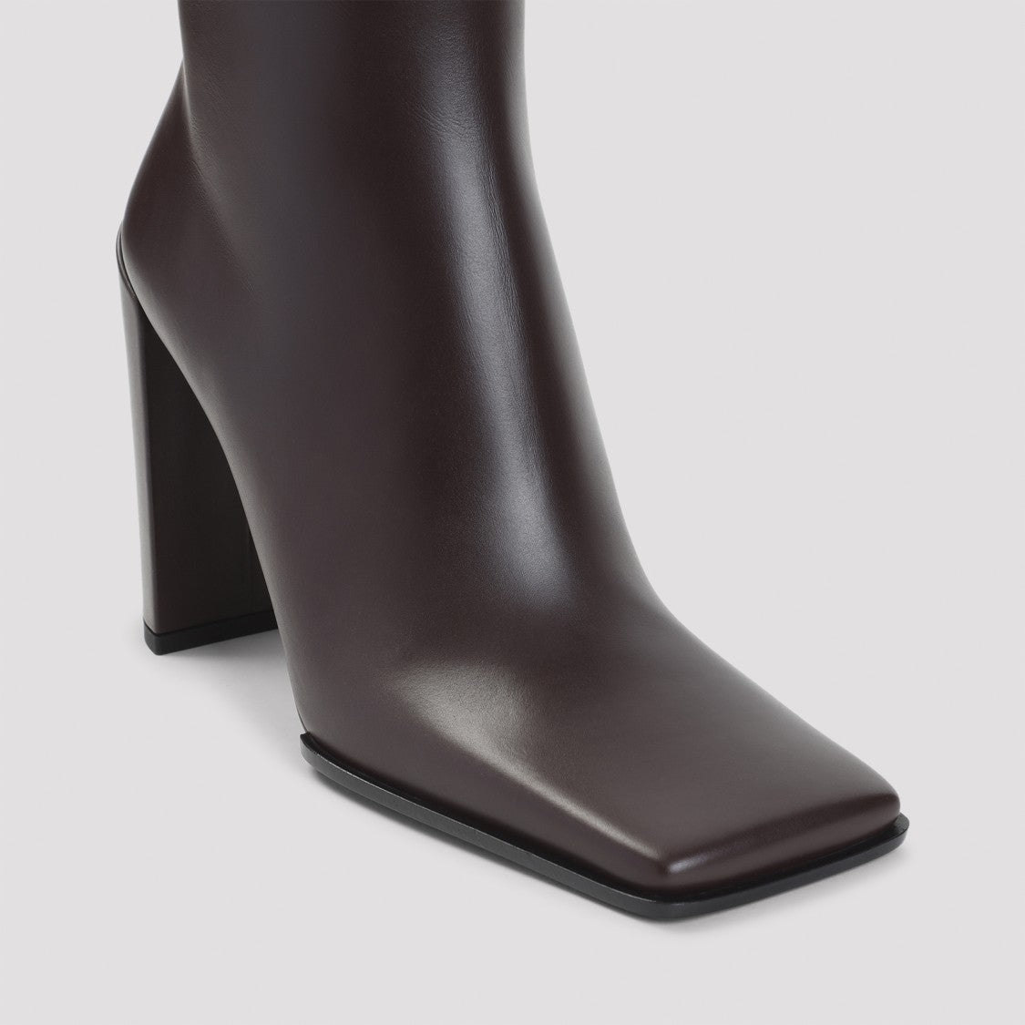 Alaïa 90 Brown Lamb Leather Ankle Boots