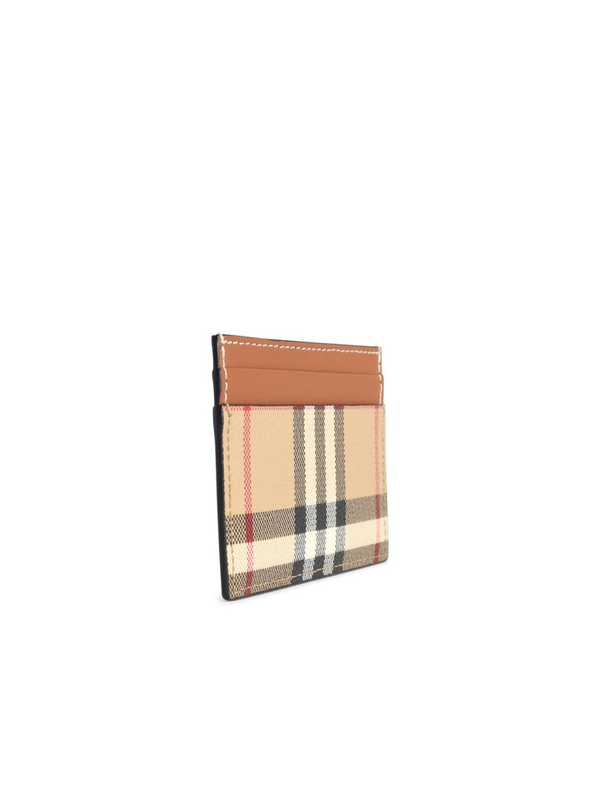 Burberry Minimalist Beige Tela Cardholder