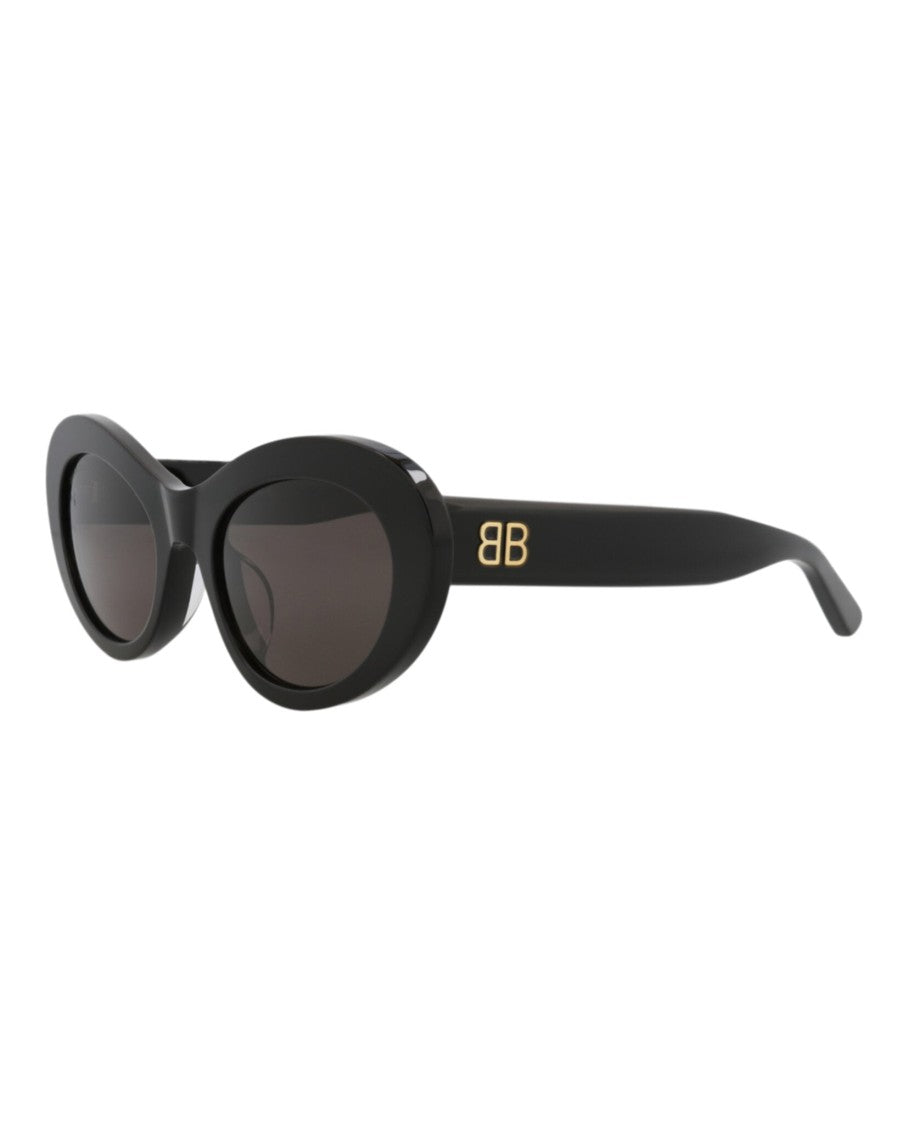 Balenciaga Round-Frame Recycled Acetate Sunglasses