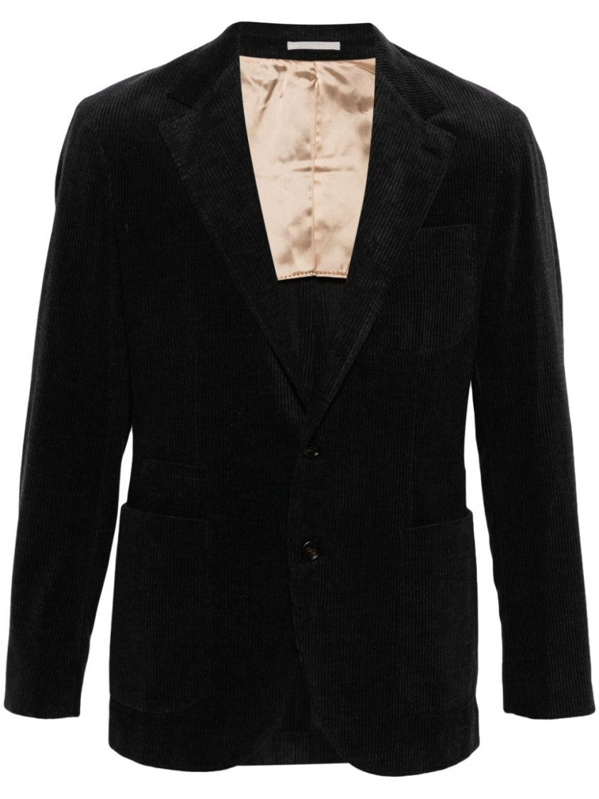 Brunello Cucinelli Luxury Cotton-Wool Blend Jacket With Classic Design And Refined Finish