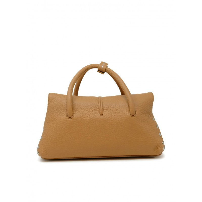 Zanellato Brown Dotta Centauro Leather Handbag