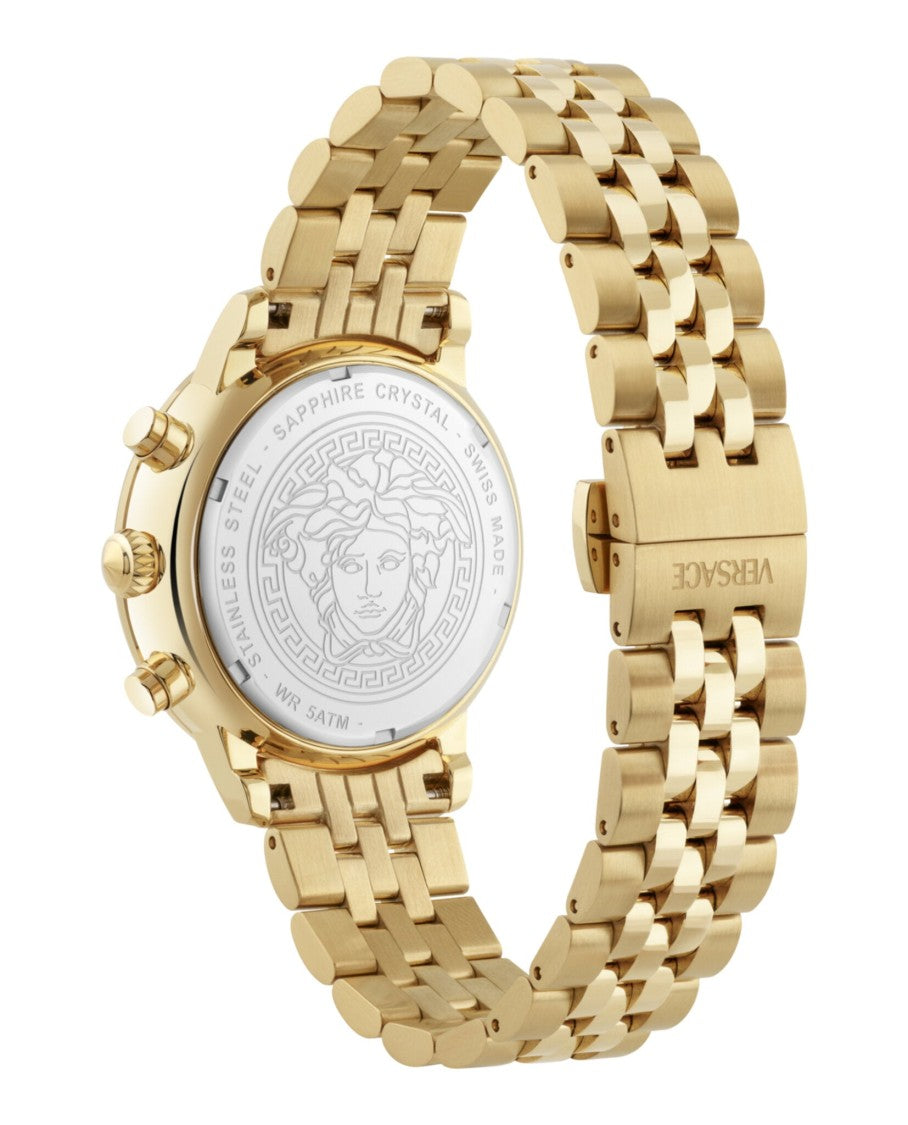 Versace Classic Round Chrono Bracelet Watch