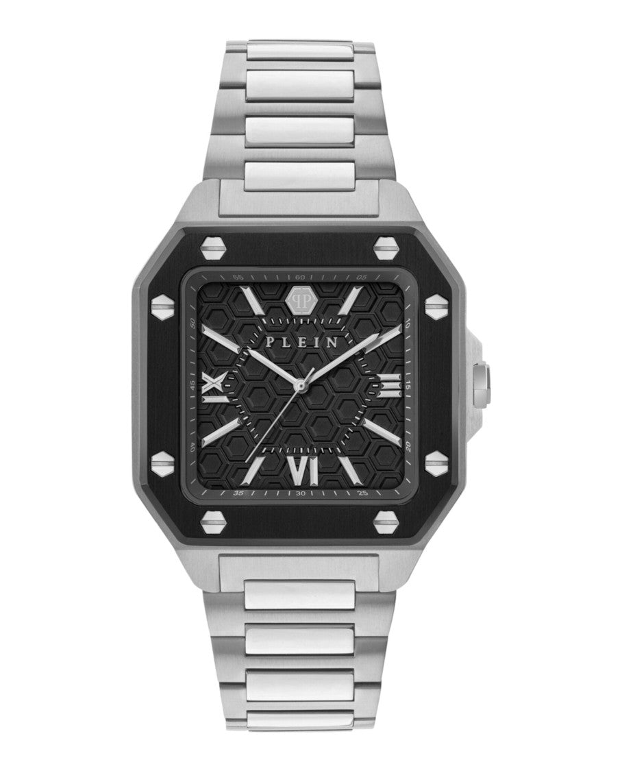Philipp Plein Keleton 2.0 Automatic Watch With Black Guilloche Dial
