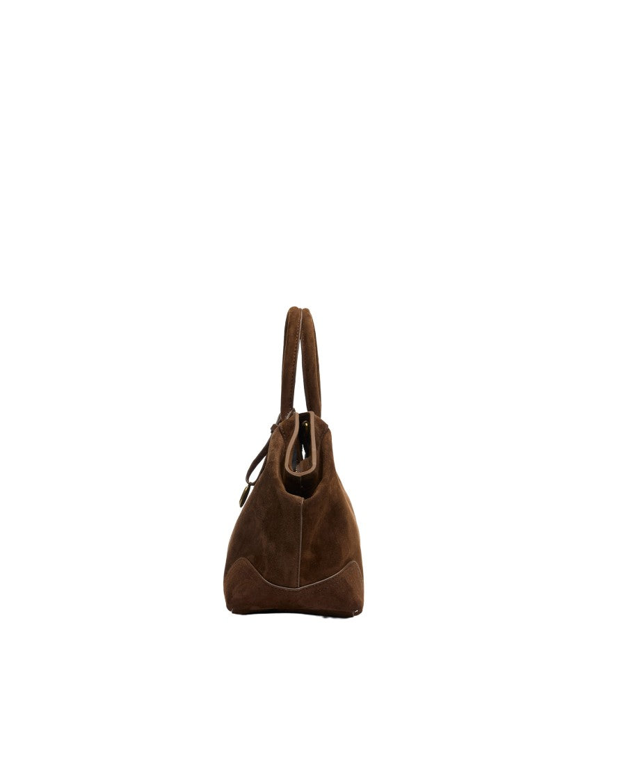 Ash Mink Justine Suede Shoulder Bag