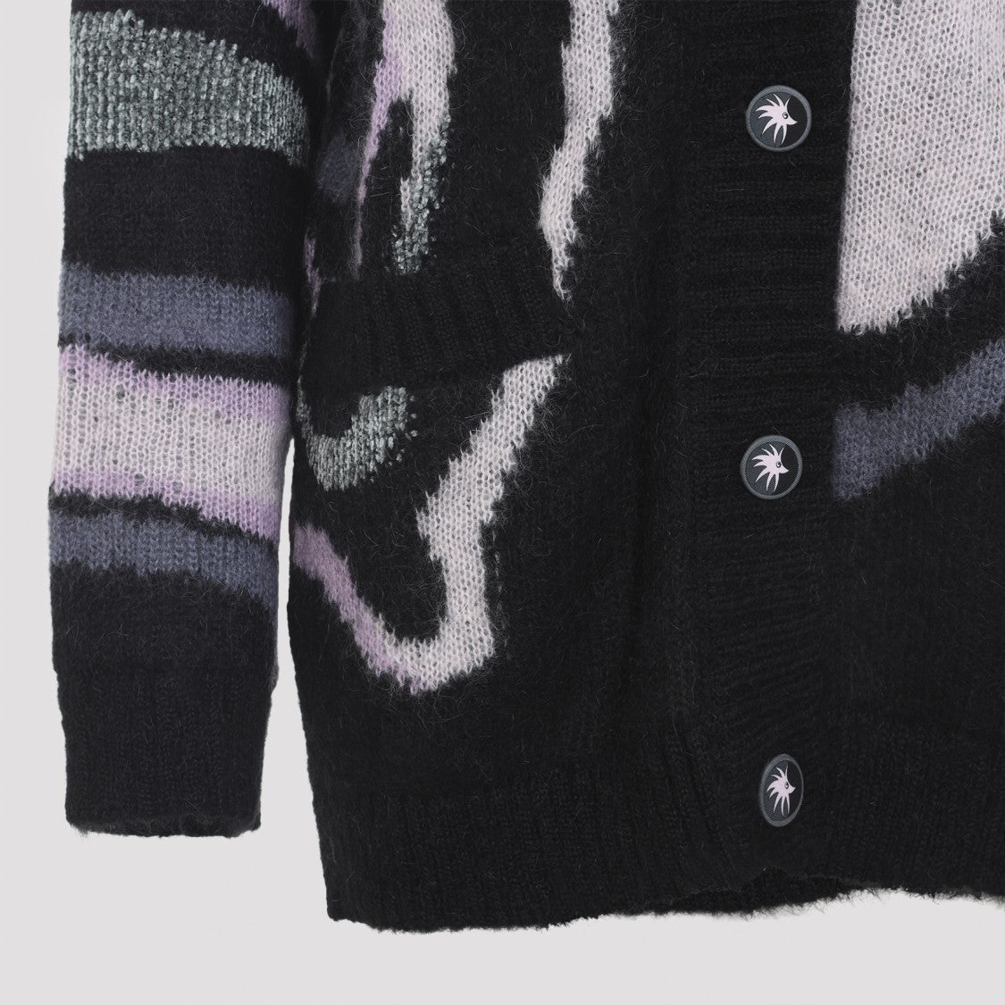 Pucci Mohair Blend Cardigan With Abstract Patterns