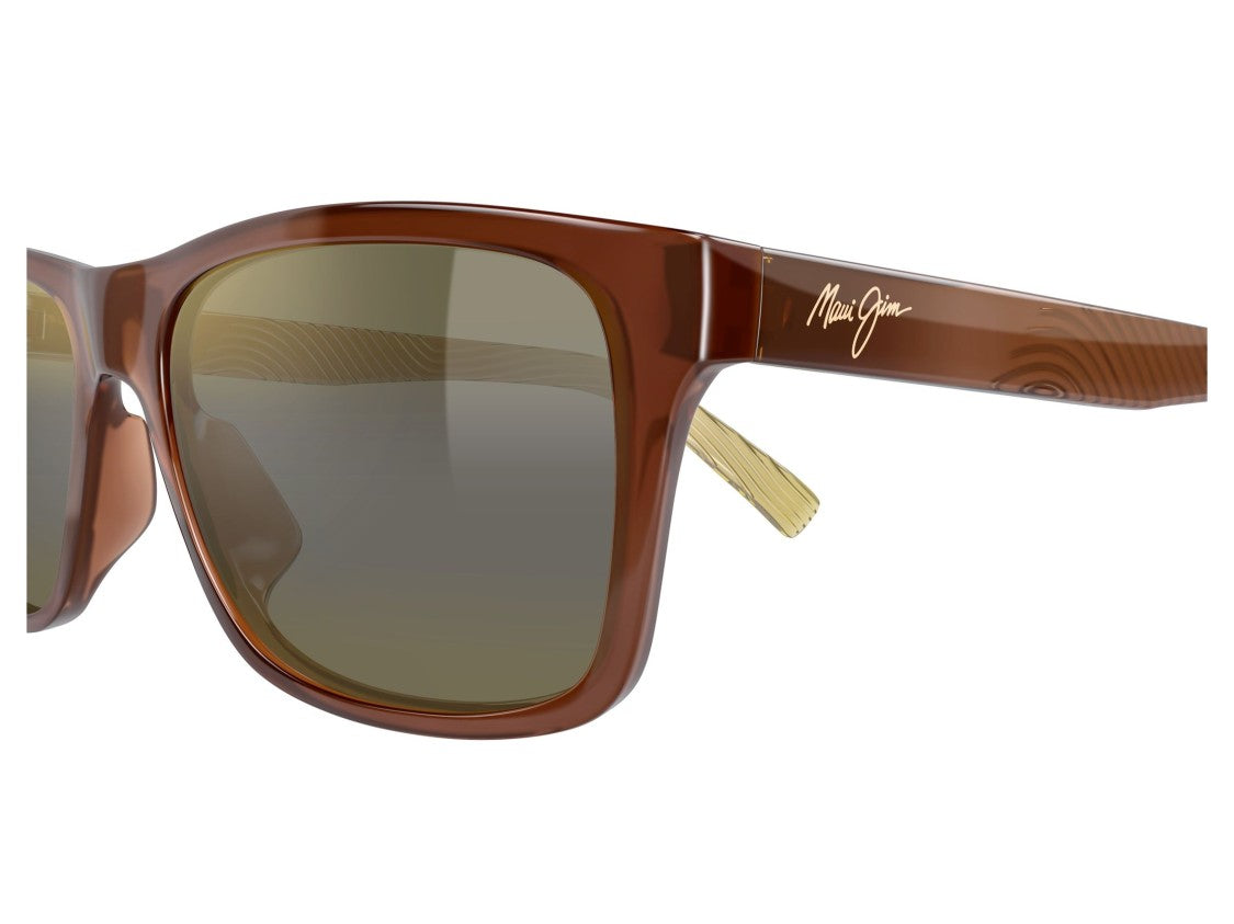 Maui Jim Brown Mj0345s Translucent Square Sunglasses