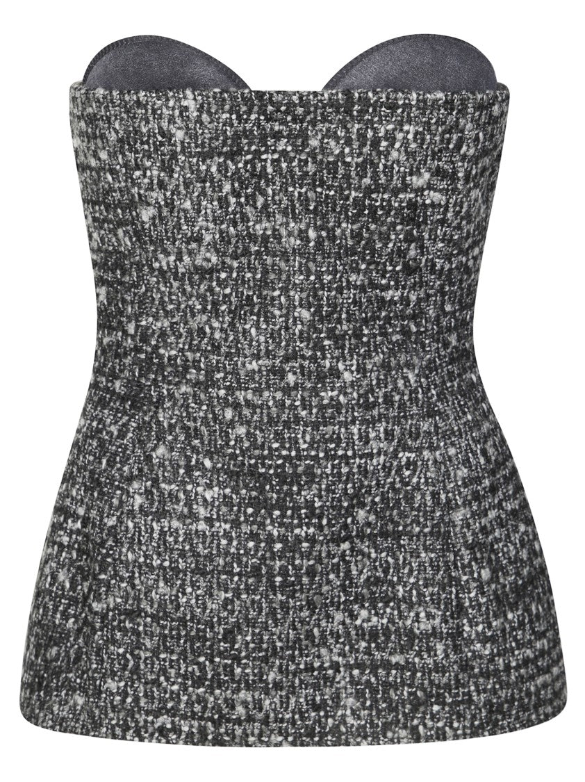 Diesel Sleeveless Fitted Top With Scoop Neckline
