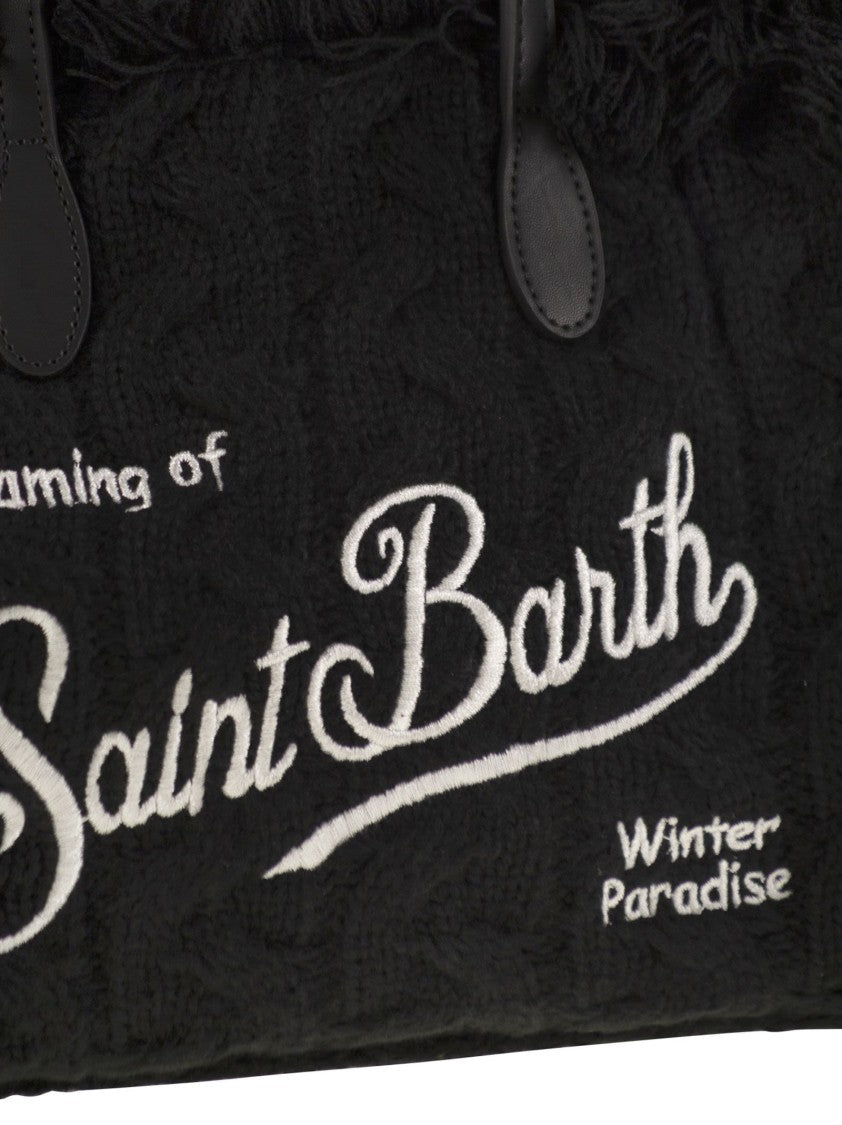 Mc2 Saint Barth Colette - Wool-Effect Bag With Logo